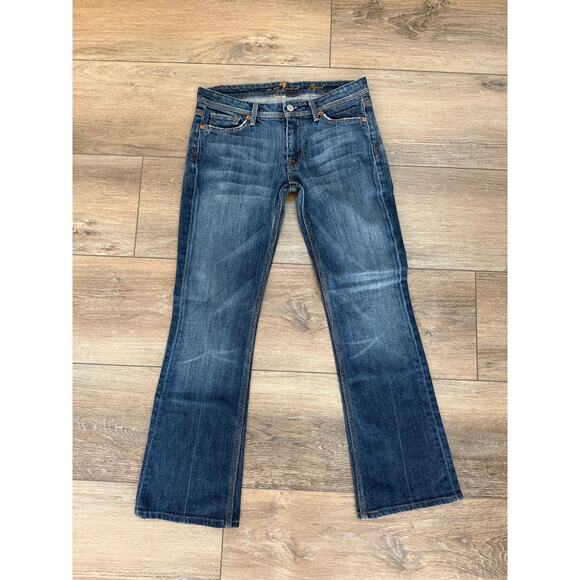 7 For All Mankind Womens Jeans Size 27 Bootcut Denim - Picture 1 of 6
